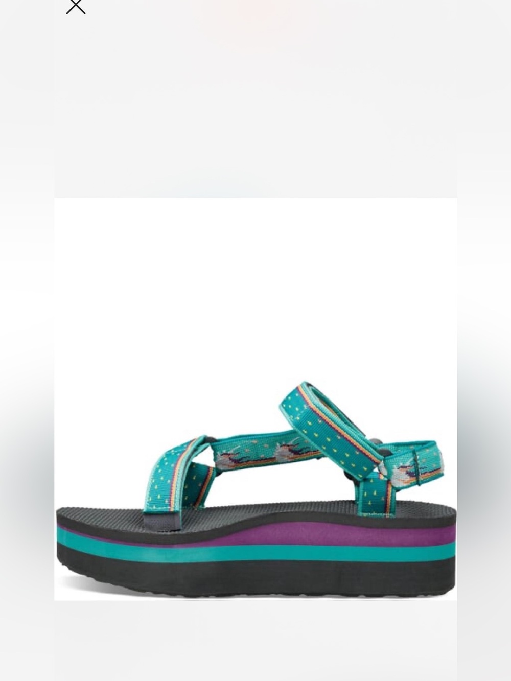 Teva Women's Flatform Universal Sandals in the "Unicorn Waterfall" - Picture 2 of 8